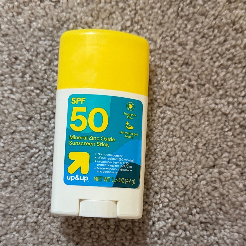 Yellow Mineral Zinc Oxide Sunscreen Stick SPF 50(unused)